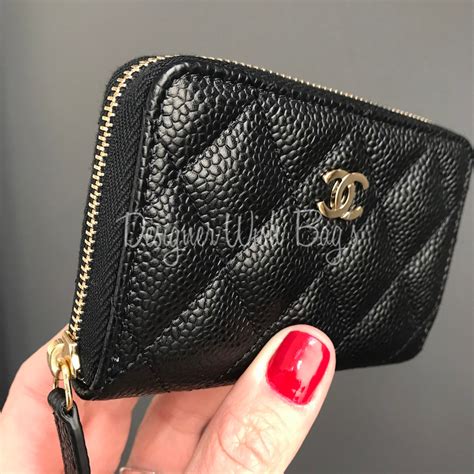 chanel key wallet|chanel small zipper wallet.